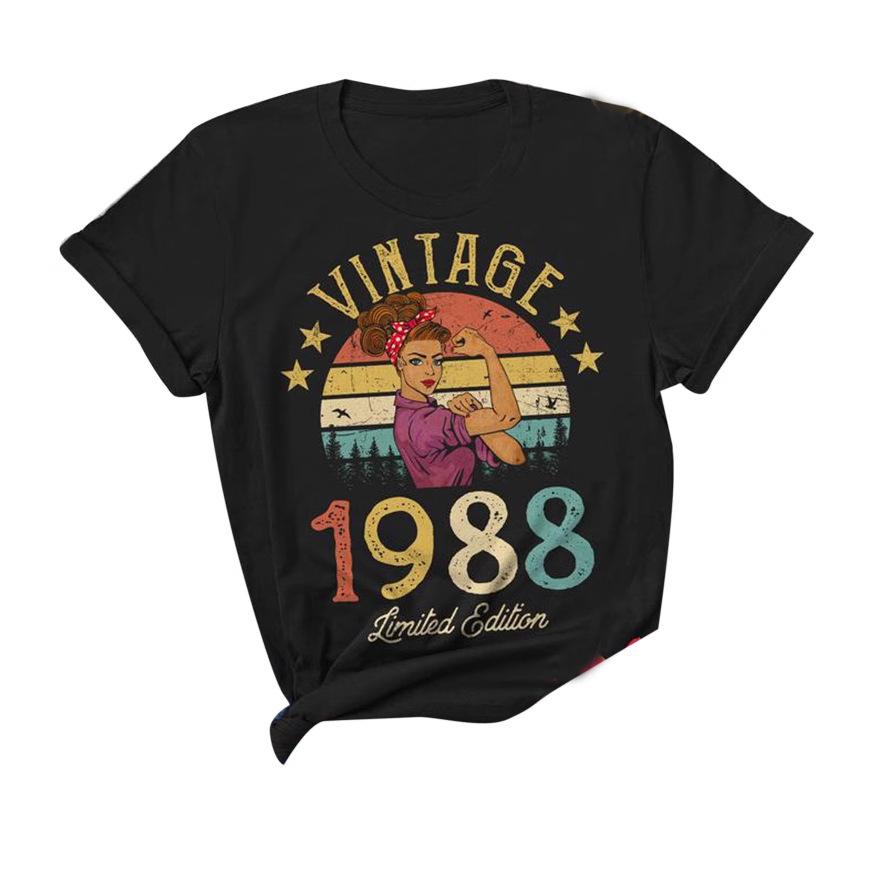 Vintage Legends Born In 1980 44 Years Old T Shirt Unisex Cotton TShirt Birthday Retro Anniversary Tees Top Streetwear Tshirts