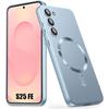 Silicone Case - BOOLING - for Samsung Galaxy S25 FE - Anti-Scratch with Magnetic Ring - Blue