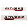 2 x 3D Biturbo 4Matic 4Matic+ Car Trunk ABS Emblem Rear Body Tailgate Fender Adhesive Badge for Mercedes Benz 2014 - 2016 QV2