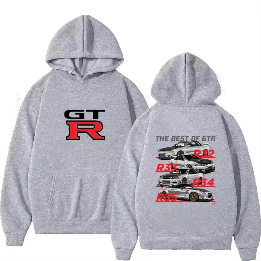 2025 Initial D GTR Skyline R34 Pullover New Hoodies Sweatshirts Men's Y2k Male Fall Winter Unisex Oversized Casual Couple Tops
