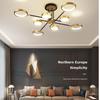 Modern Minimalist Ev LED Lambalar Ferforje Yemek Odası Lamba Oturma Odası Lamba Çalışma Tavan Lambası