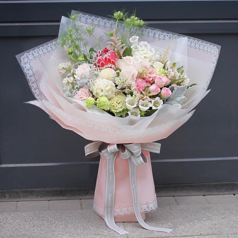 20Sheets Durable Flower Gift Wrapping Paper Waterproof Plastic Ideal for DIY Bouquets and Events