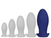 Saurus Egg XXL Silicone Plug 18.5 X 8.3cm Navy - EggPlay - Silicone Plugs