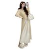 Spring 2026 Elegant Maternity Sling Dress & Cardigan Set