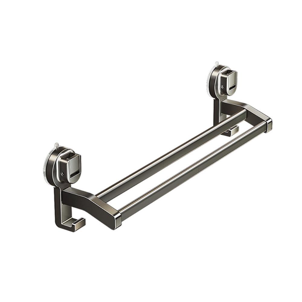 with Hook Suction Cup Towel Pole Punching Free Towel Storage Hanger Bathroom Towel Rack  Hotel