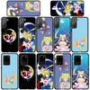 Hülle für iPhone 16 15 Xiaomi Redmi Note 14 13 12 11 Pro Max X 8 9 16e Samsung Galaxy S25 S24 S23 Moto G85 OPPO Huawei Sailor Moon Niedliche Katze Handyhülle