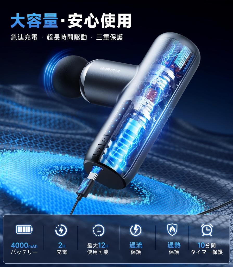 Myofascial Release Gun by a Skilled Handy Electric Myofascial Release 6 Powerful Vibration 8mm Deep Quiet Fast Up to 12 Hours of Continuous Mini Size