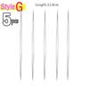 Beading Needles Seed Beads Needles Big Eye DIY Beaded Needles Collapsible Beading Pins Open Needles for Jewelry Making Tool
