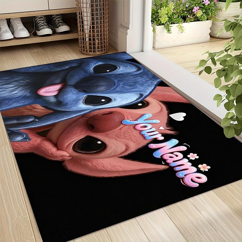 Custom Floral Heart Carpet Rug Soft Washable Anti Slip Home Living Room Sofa Mats Personalized Christmas Rug