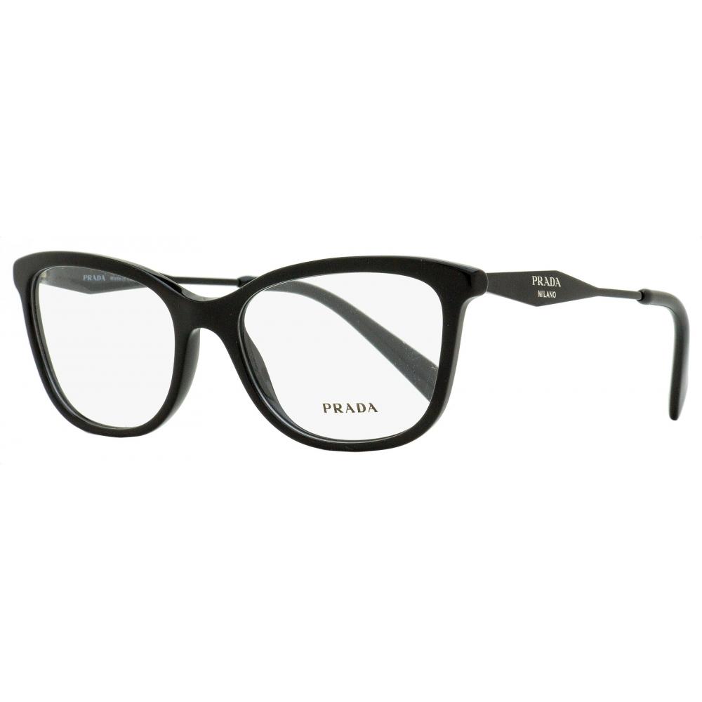 

Женские прямоугольные очки Prada VPR 02Y 07E 1O1 черные 54 мм