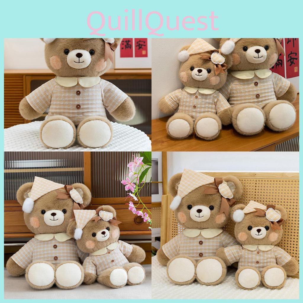 Cute Pajamas And Hats Teddy Bears Plush Toys Doll Children Toy For Kids And Home Decor