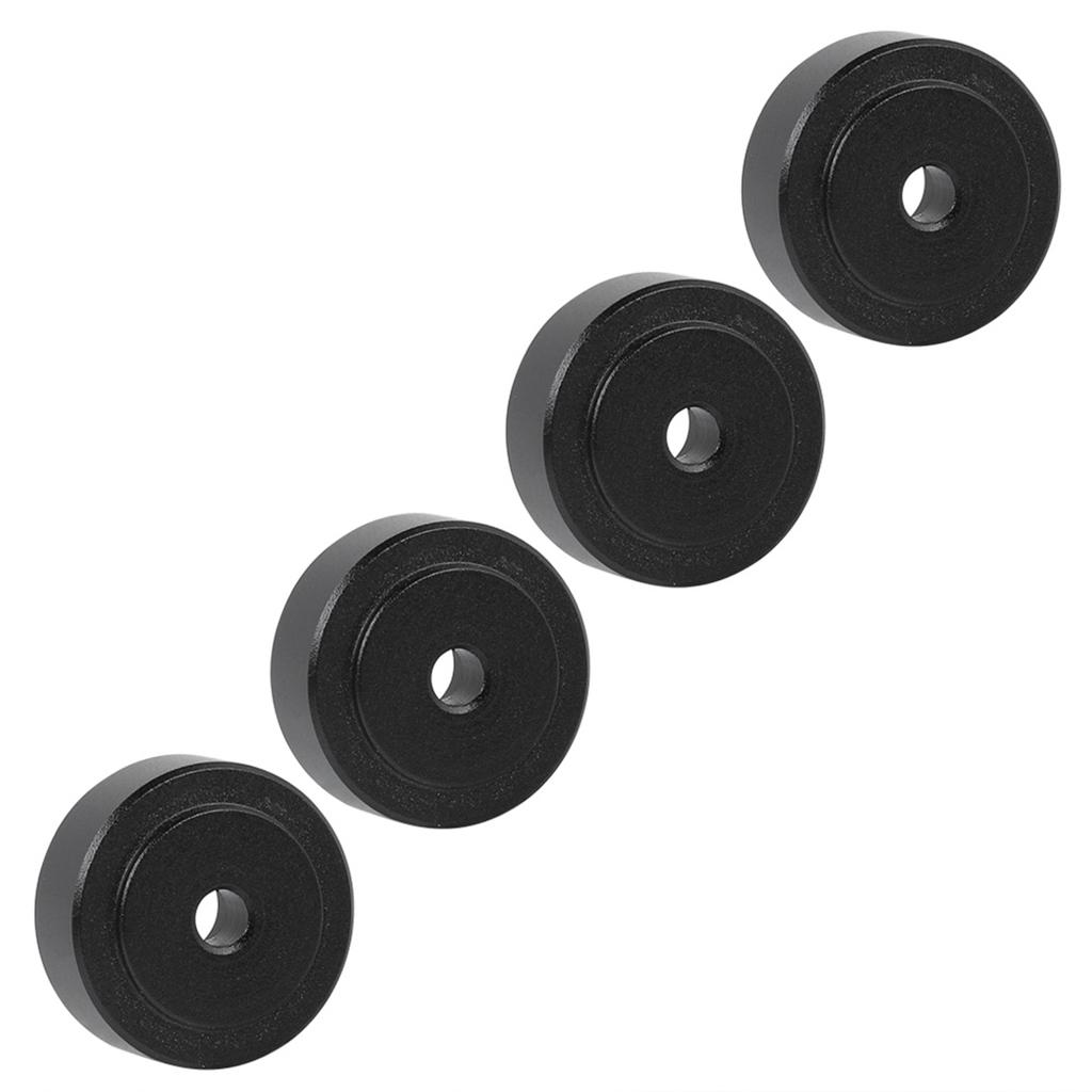 4PCS 20*8mm Aluminum Alloy Amplifier Feet Shock Absorber Amplifier Pads Feet Black