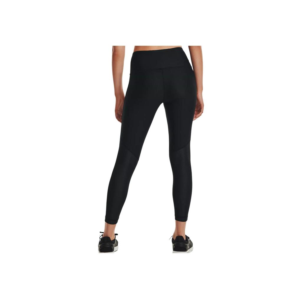 Under Armour Heat Gear Side Letter Print Training Leggings Women Leggings Black 1362386-001