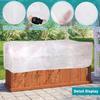 Raised Bed Plant Cover Raised Bed Bird Netting Barrier Screen With Drawstring Freeze Protection Frost Mesh Barrier Screen For