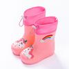 Kinder Einhorn Gummistiefel: Kleinkind & Baby 1-7 Jahre, Rutschfeste Wasserdichte Cartoon-Schuhe