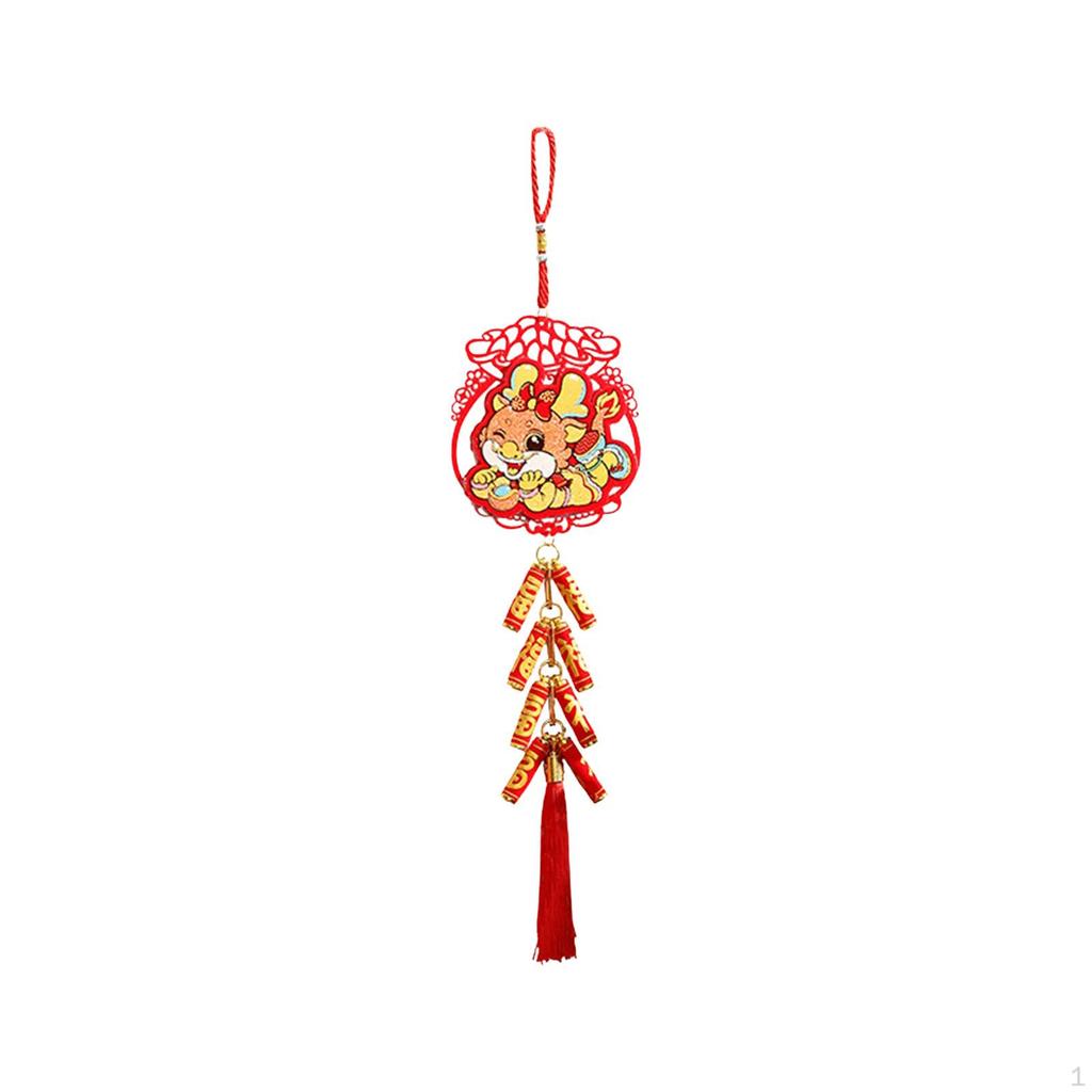 Chinese Year Hanging Decoration Charm Tassel Pendant Traditional Spring Festival Decor for Wall