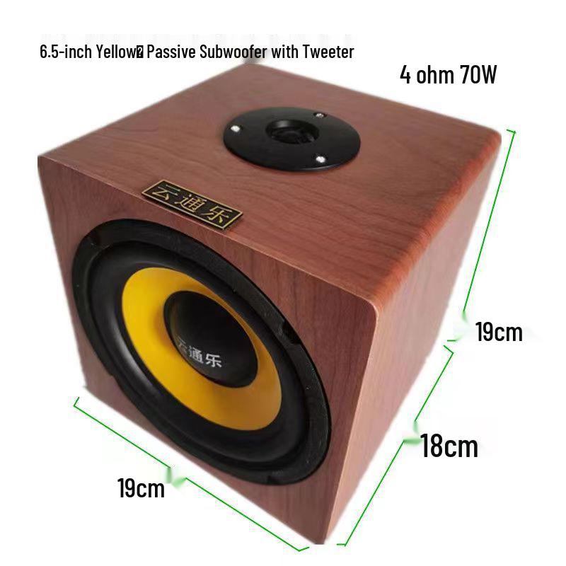 4, 5 & 6.5-Inch Passive Subwoofer for Car, Home, or Bookshelf