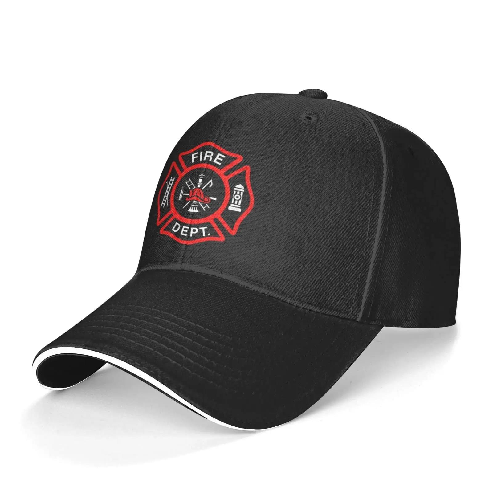 Firefighter Volunteer Fire DepartUnisext Sandwich Ha Adjustable Baseball Caps Unisex Adult Dad Trucker Denim Hats Sport Outdoor Adjustable