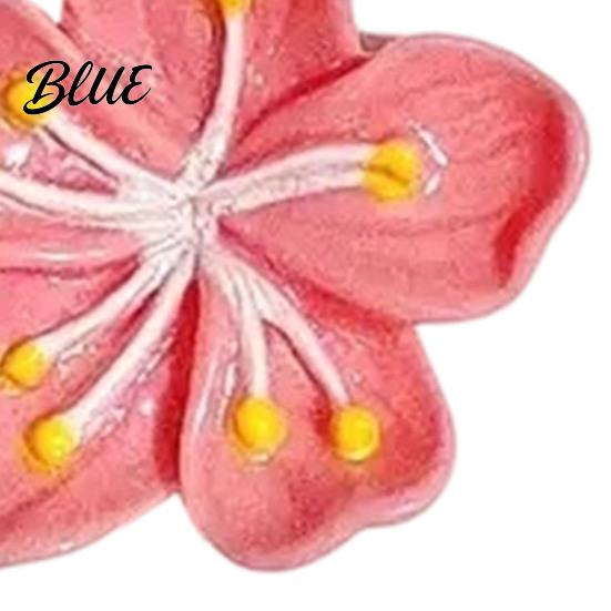 Cute Car Stickers for Girls Peach Blossom Sticker Resin Flower Decal Auto Motorcycle