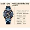 CURREN Sports Watch Unique Design Stainless Steel Automatic Date Chronograph Men's Fashion Casual Quartz Watches