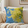 Beautiful Spring Prints Acacia Pycnantha Cushion Cover Pillowcase Antidustmite Living Room Sofa Decor Cushion Room