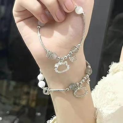 Kitty Cat Bracelet for Women, Ins Style, Niche Design, Simple and Versatile, Couple and Student Jewelry
