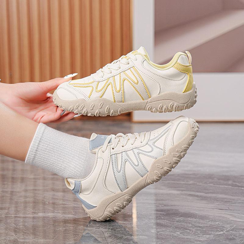 Herbst neue atmungsaktive Mesh-Freizeitschuhe rutschfeste Outdoor-Wanderschuhe runde Spitze Sportschuhe