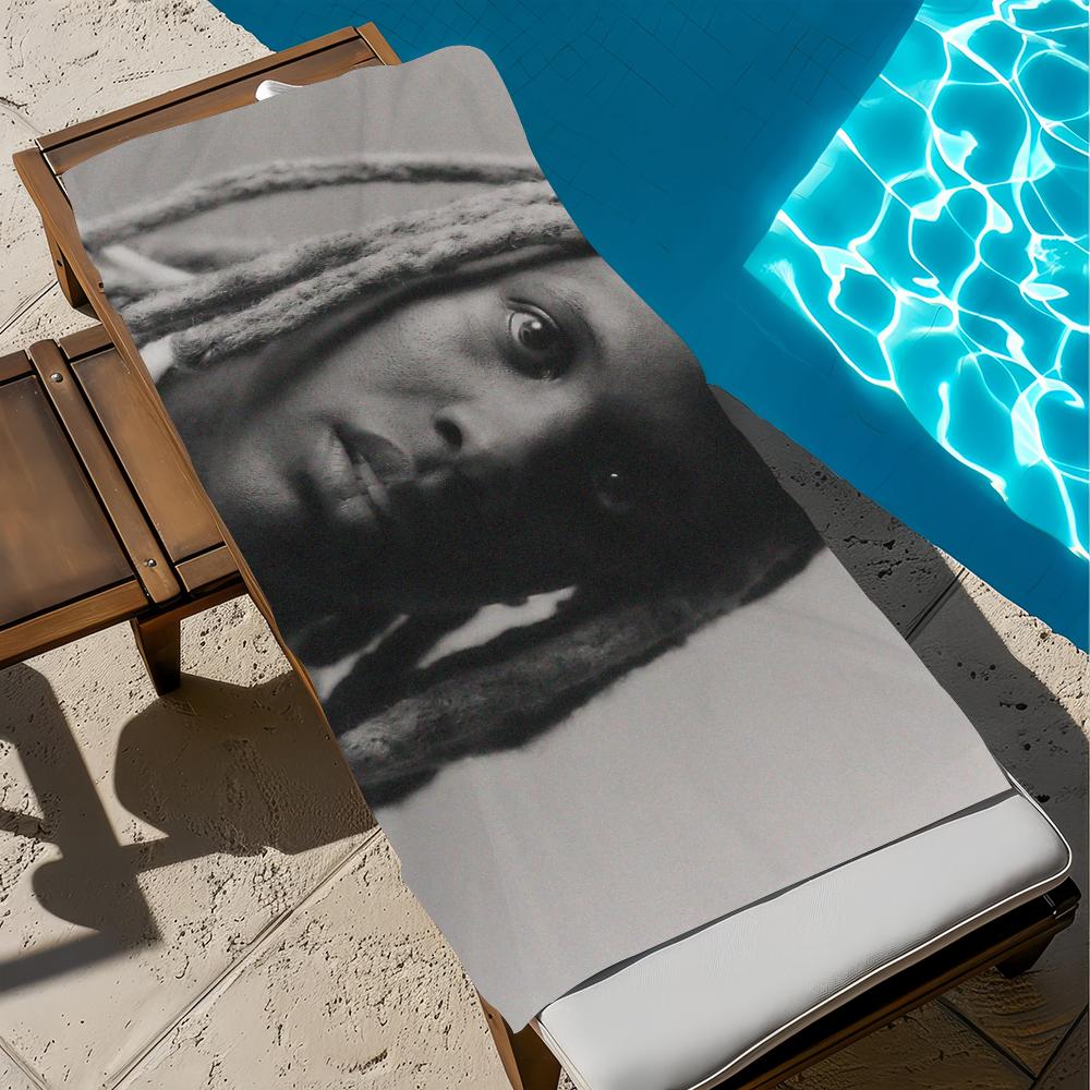 

Towel Beach Bath Quick-Drying Lightweight Portable Durk Deep Sauna Camping Swim Thoughts Pool Lil Travel W30*H60(CM)