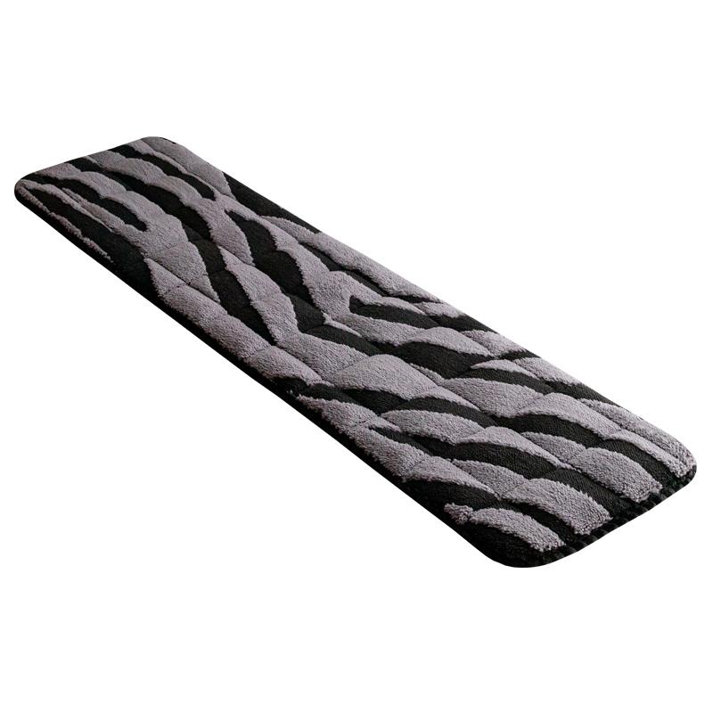 Zebra Stripe Pattern Plush Bench Cushion Winter Long Bench Seat Pad Sofa Chair Seat Cushion Home Decor Bay Window Pad