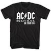 AC/DC Back In Black 1980 UK Tour Black Rock and Roll Music Band T-T-shirt Tops Tees Men's Women's Unisex