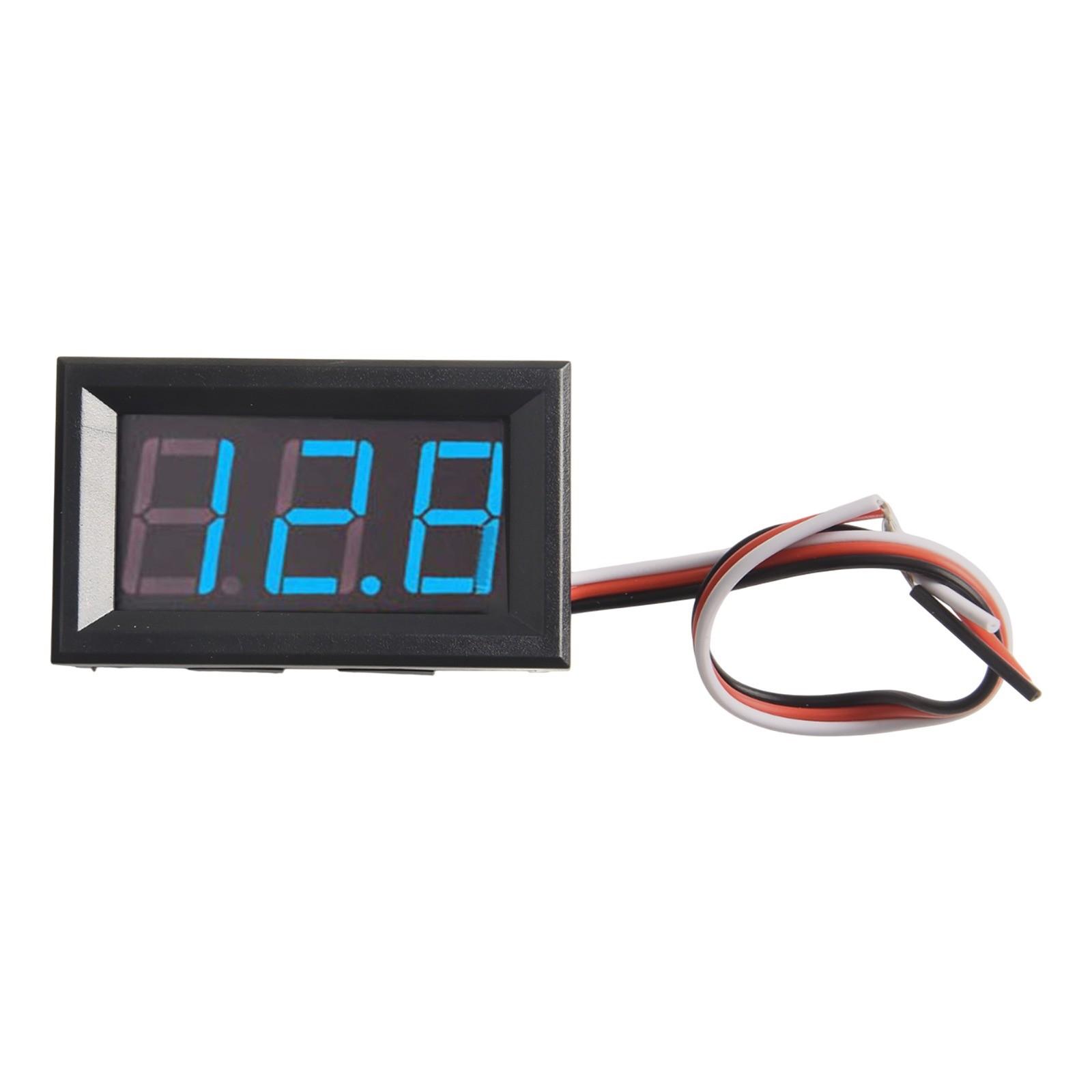 

48 X 29 X 22 Мм Таблиця Напруги Синій DC0.00V-30.0V Зелений Світлодіодний Цифровий Індикатор Новий синій