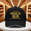 1pc 2025 SummerAutumn New Unisex Lightweight Baseball Cap with 1981 Birthday Print Outdoor Breathable Visor Hat for Family