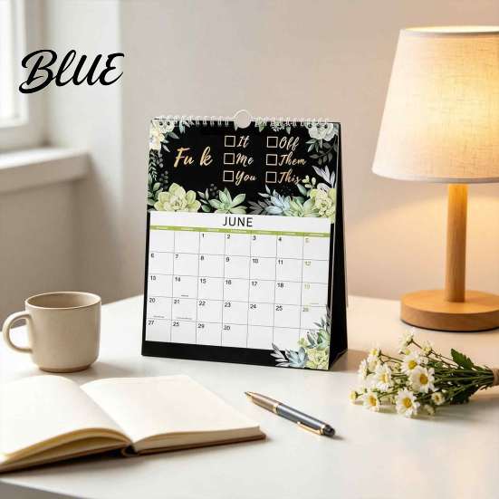 Life Management Planner 2027 Wall Calendar for Tired Ass Women Funny Sarcastic Yearly Office Accessories with Large Grids Humorous Monthly Organizer