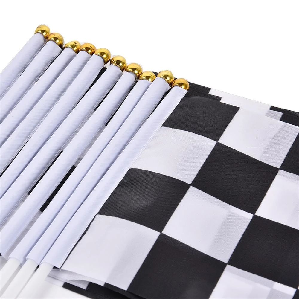 Car Racing Cheer Race Flag Racing Polyester Flags Waving Flags Racer Checkered Flags Check Flag