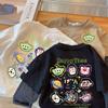 Kids Spring Autumn Cotton Fake Two Piece Long Sleeve T Shirt Boys Girls Fashion Casual Top Base Layer