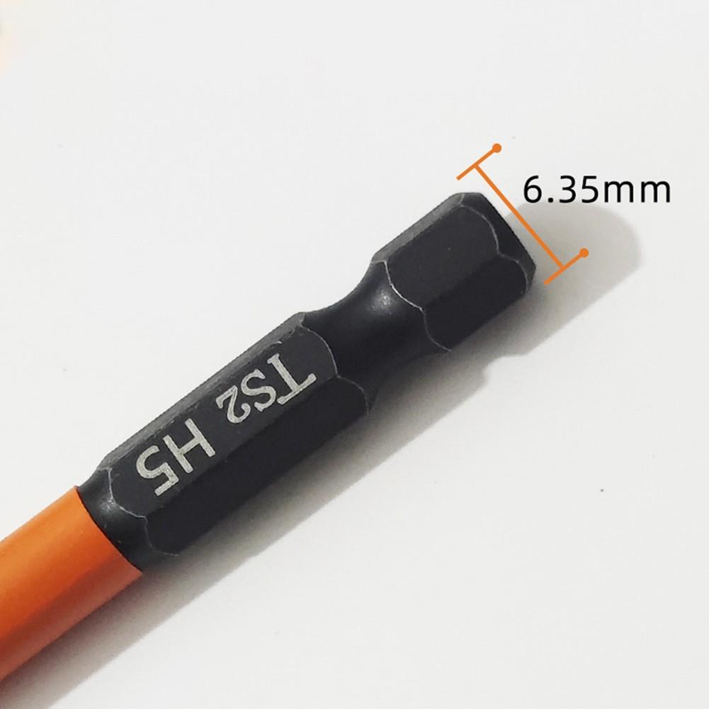 50mm Length Screwdriver Bits 9pcs Set Hex Screwdriver Bit