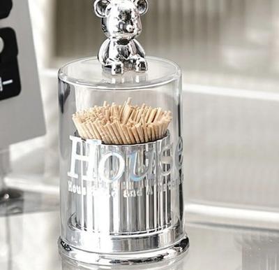 Cute Bear Swab Box For Storage Jars