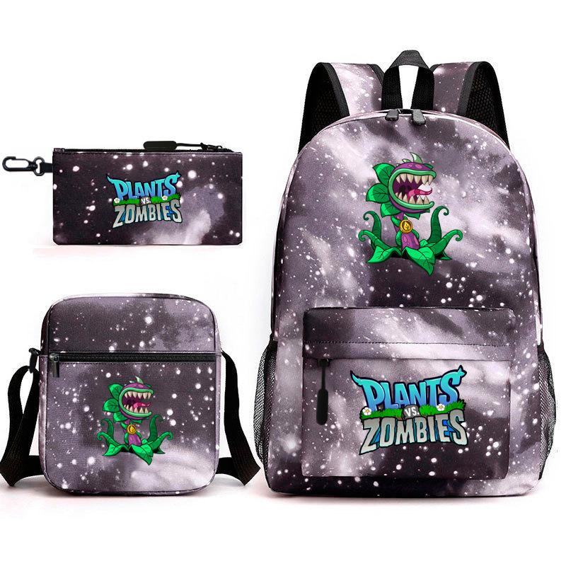 Umgebende Pflanzen vs. Zombies Teenager Schüler Schultasche Herren- und Damen-Freizeitrucksack Umhängetasche