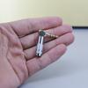 2 Stück 3,5 mm 4-poliger rechtwinkliger silberner goldbeschichteter Audio-Klinkenstecker männlich zum Löten Stereo 90 Grad Kopfhörer-Stecker-Anschlussstecker