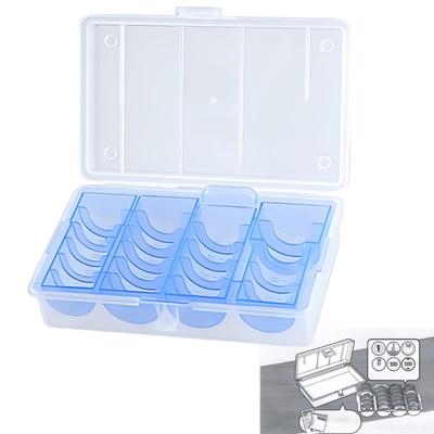 Coin Caseseparatemade Japancoin Holderconvenient Carrying Sorting Coinscan Store Receipts Bills (blue)
