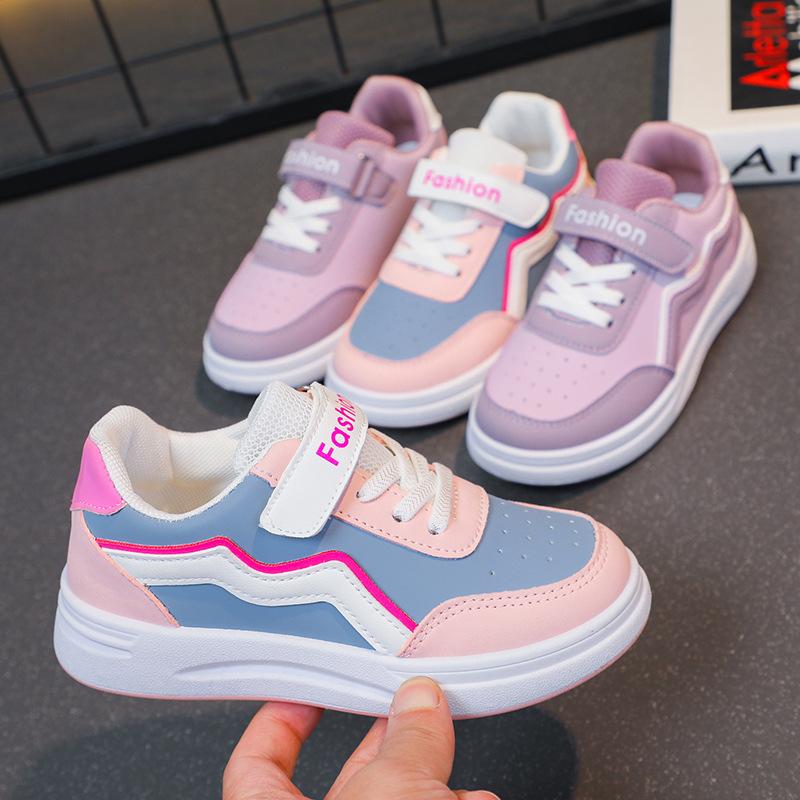 Flickors Sneaker Höst och Vinter Ny Mode Koreansk Mjuk Sula Halkfria Fritidsskor