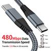 Double-ended Type-c PD Fast Charging Data Cable C to C 90 Degree Elbow 60W Notebook Computer Mobile Phone Charging Cable