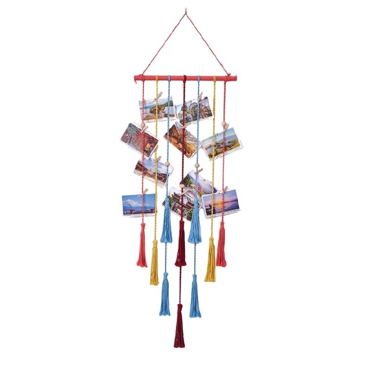 Macrames Wall Hangings Tapestrys Wall Photo Clip Home Decorations Fringes Woven Wall Decorations