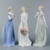 Figurine Bellezza in Ceramica Europea Artigianato Arredamento Casa Decorazione Porcellana Occidentale Artigianato Ornamento Regalo di Matrimonio