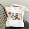 Kawaii Catshark Print Canvas Harajuku Shoulder Bag