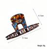 Fashionable Acetate Flower Hair Clip - Elegant Bun & Shark Clip Design