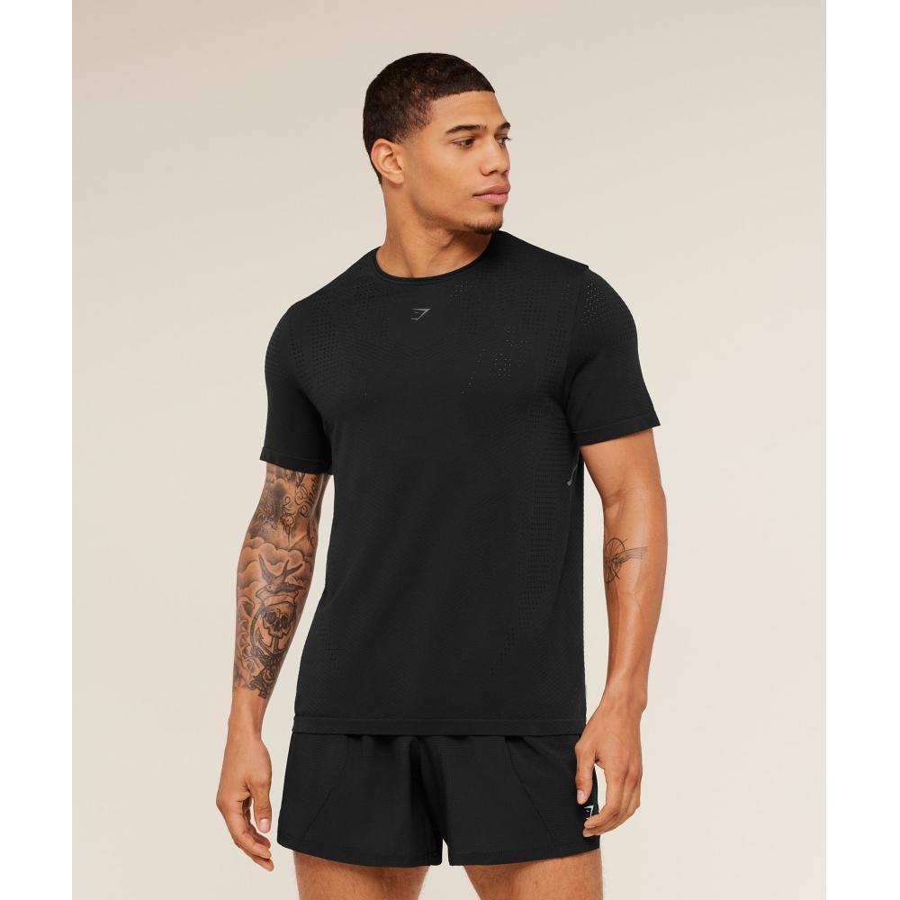Gymshark Seamless Running T shirT Gs Black A4c9s Bb2j