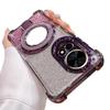 Applicable To Nova16Pro Mobile Phone Case Glitter Powder Makeup Mirror Magnetic Suction Bracket Nova9 Soft Case Four Corners Anti-drop Protective 