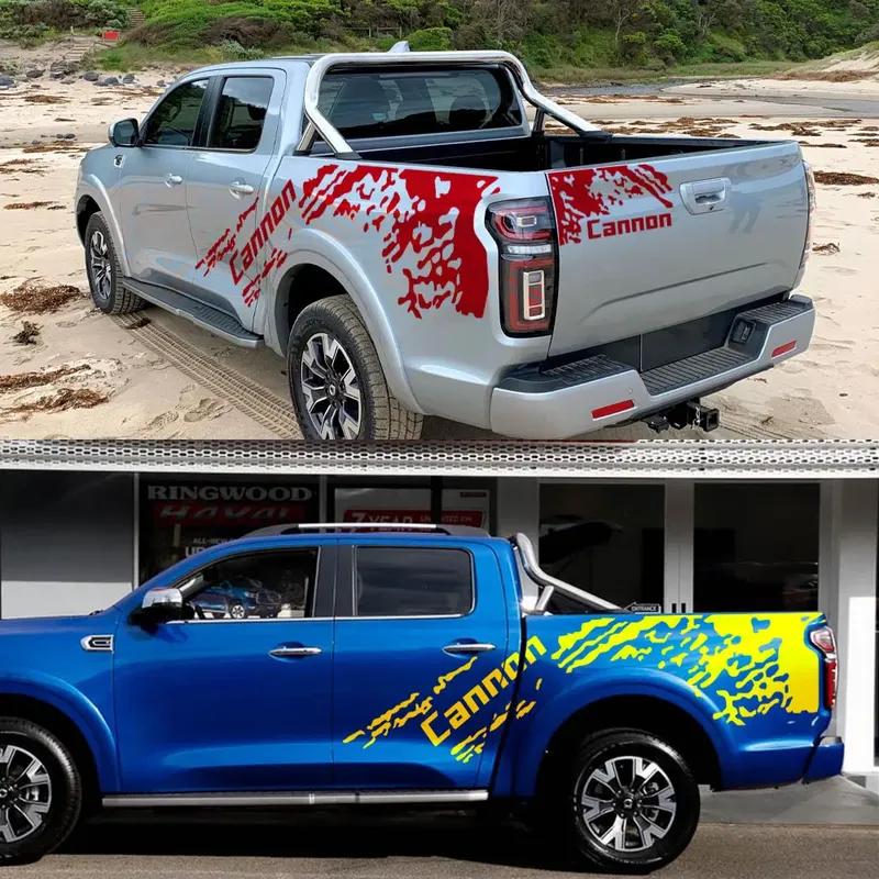 Pickup Body Side Stickers For Great Wall GWM UTE Cannon L X Truck Splash Grunge Decor Decals Vinyl Film Covers Auto Accessories