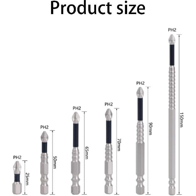 High-Magnetic Screwdriver Drill Bit Set, Anti-Slip Magnetic Electric Screwdriver Set,Strong Magnetic Durability Screwdriver Drill Bit Set, magnetic